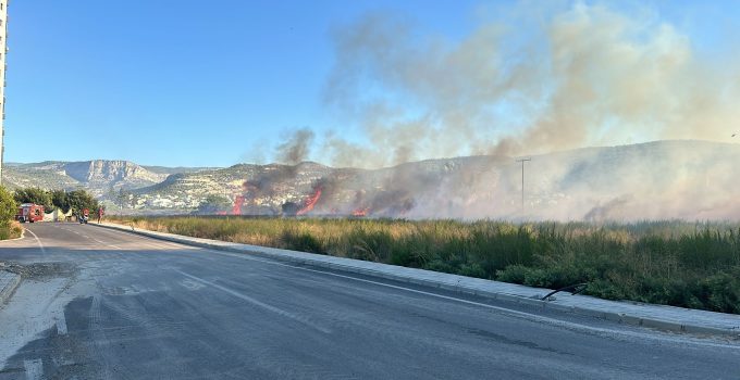 Mersin’de Otluk Alanda çıkan Yangın Söndürüldü