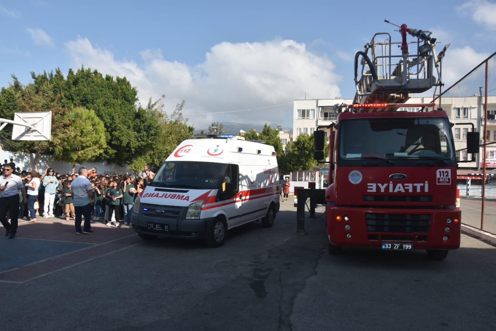 Mersin'de Deprem ve Yangın Tatbikatı