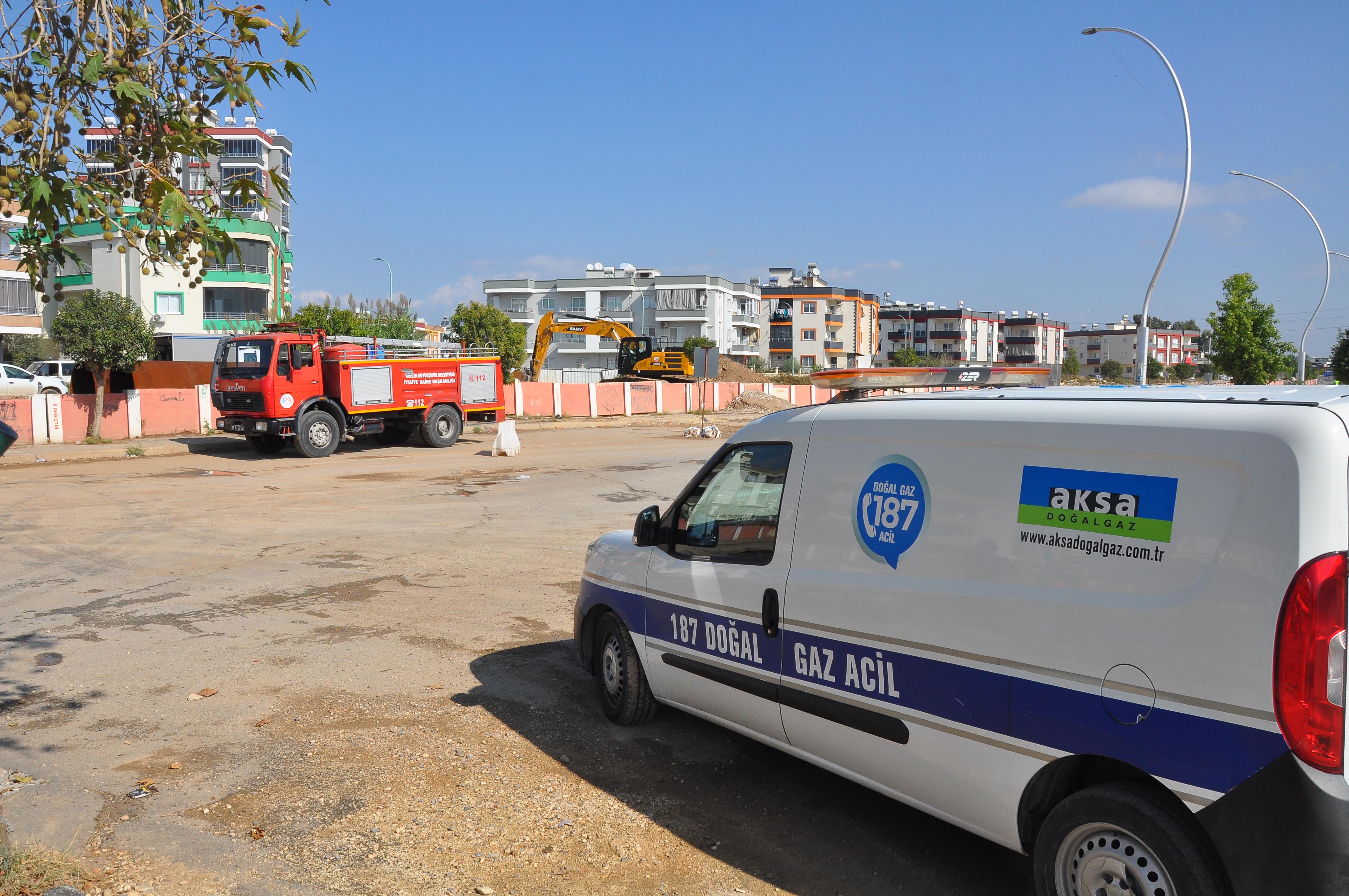 Mersin'de Doğal Gaz Borusu Patladı