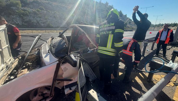 Mersin’de Trafik Kazası: Sürücü Yaralandı