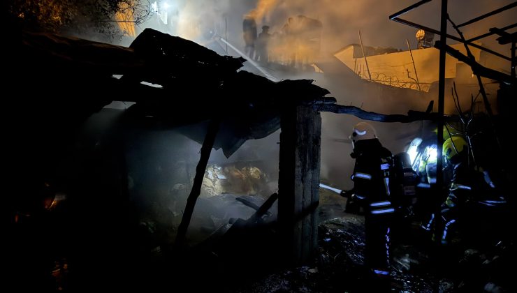 Mersin Tarsus’ta Odunluk Yangını Kontrol Altına Alındı