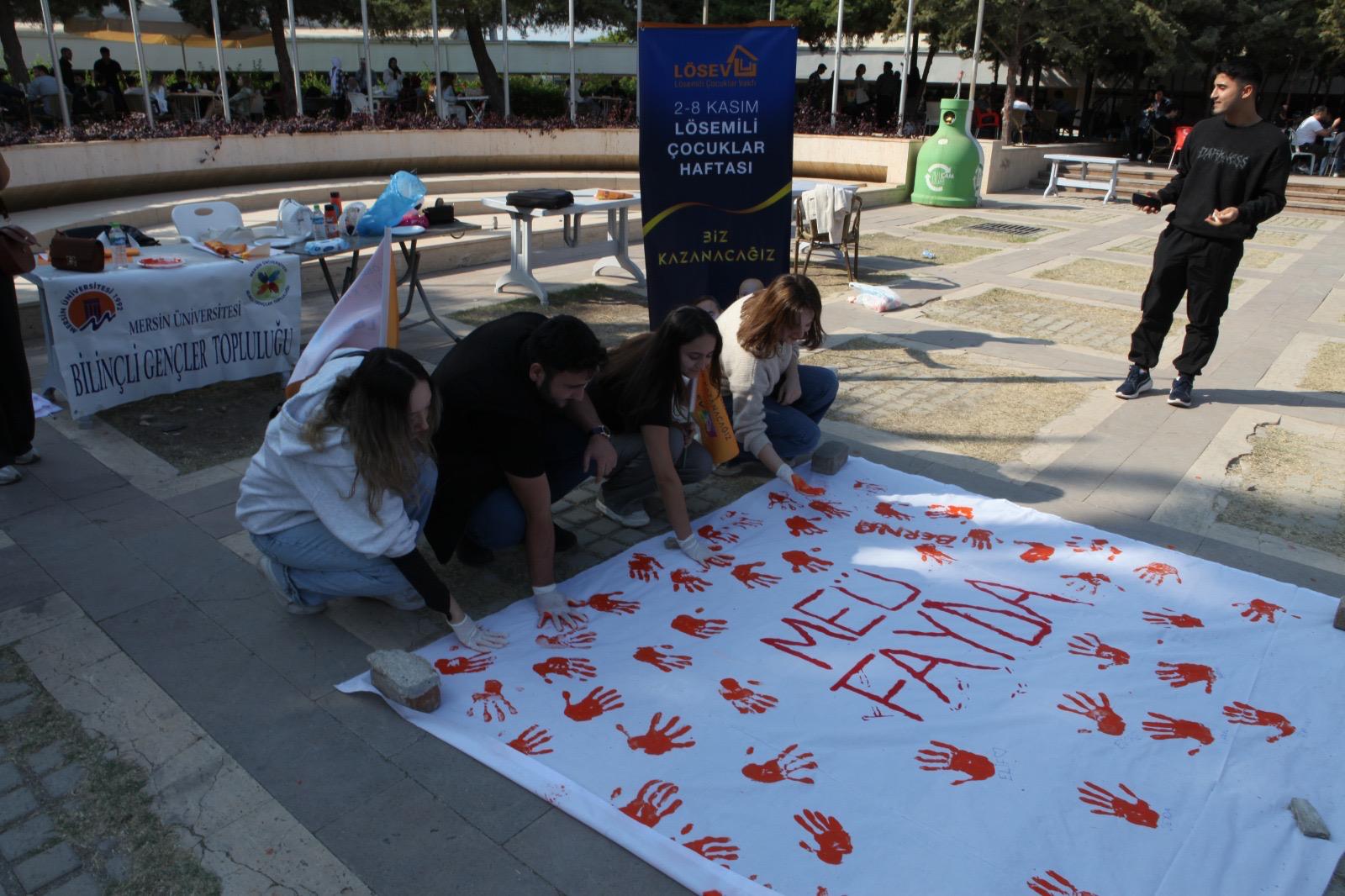 Mersin Üniversitesi'nde Lösemili Çocuklar Haftası Etkinliği