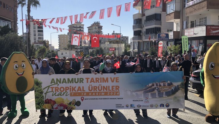 Mersin’de Anamur Tarım ve Tropikal Ürünler Fuarı Başladı